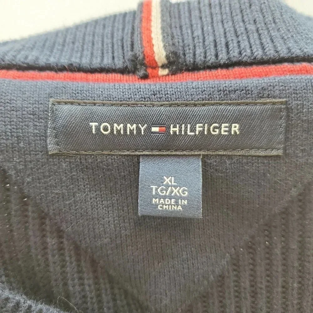 Tommy Hilfiger Men's Icon Original Flag Crew Neck Pullover Sweater‎ Size XL - Picture 7 of 11